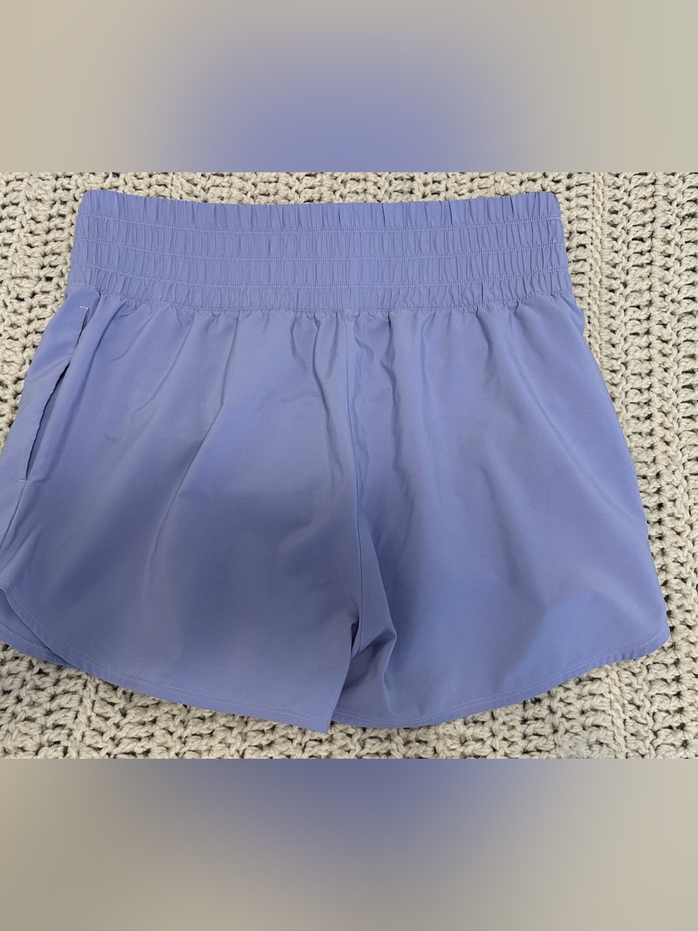 Nike Women’s Periwinkle Blue Running Shorts Wide Waistband Athletic